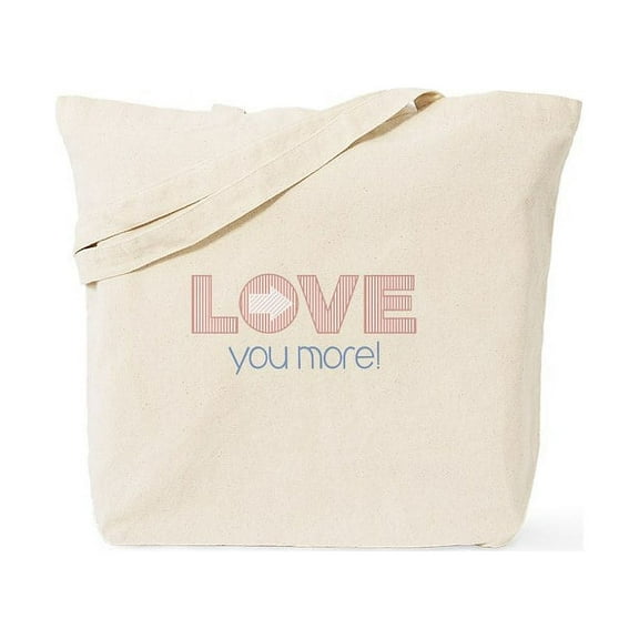 CafePress - Love You More Tote Bag - Unisex Canvas Tote Bag, Beige, 1-Piece