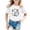 White, variant on MIASHUI Easter Holiday Graphic Print Short Sleeve Tee Soft Organic Shirt For Children Boys Girls White,4-5 Years