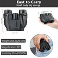 thumbnail image 7 of Binoculars for Adult, Hootek 12x25 Binoculars for Bird Watching and Hunting, High Magnification and Large View Night Vision Binoculars, Waterproof Clear BAK4 Prism FMC Lens, Compact Binoculars, Black, 7 of 7