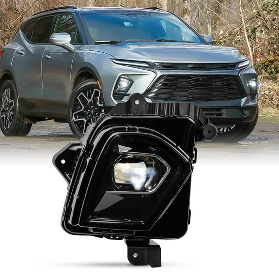 AKKON - Fits 2023-2024 Chevy Blazer [Full LED] Projector Black Headlight Headlamp Passenger Right Side Replacement