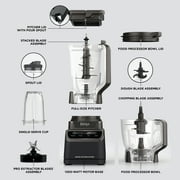 Ninja Grand Kitchen System 72-Oz Blender, 4 Presets, Smoothie, Chop, Dough, 3 Speeds, 1200W, KS500WMBK Black