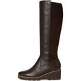 thumbnail image 2 of Vionic Women's Ashland Knee High Wedge Boot Chocolate Wide Calf Leather 10W, 2 of 5