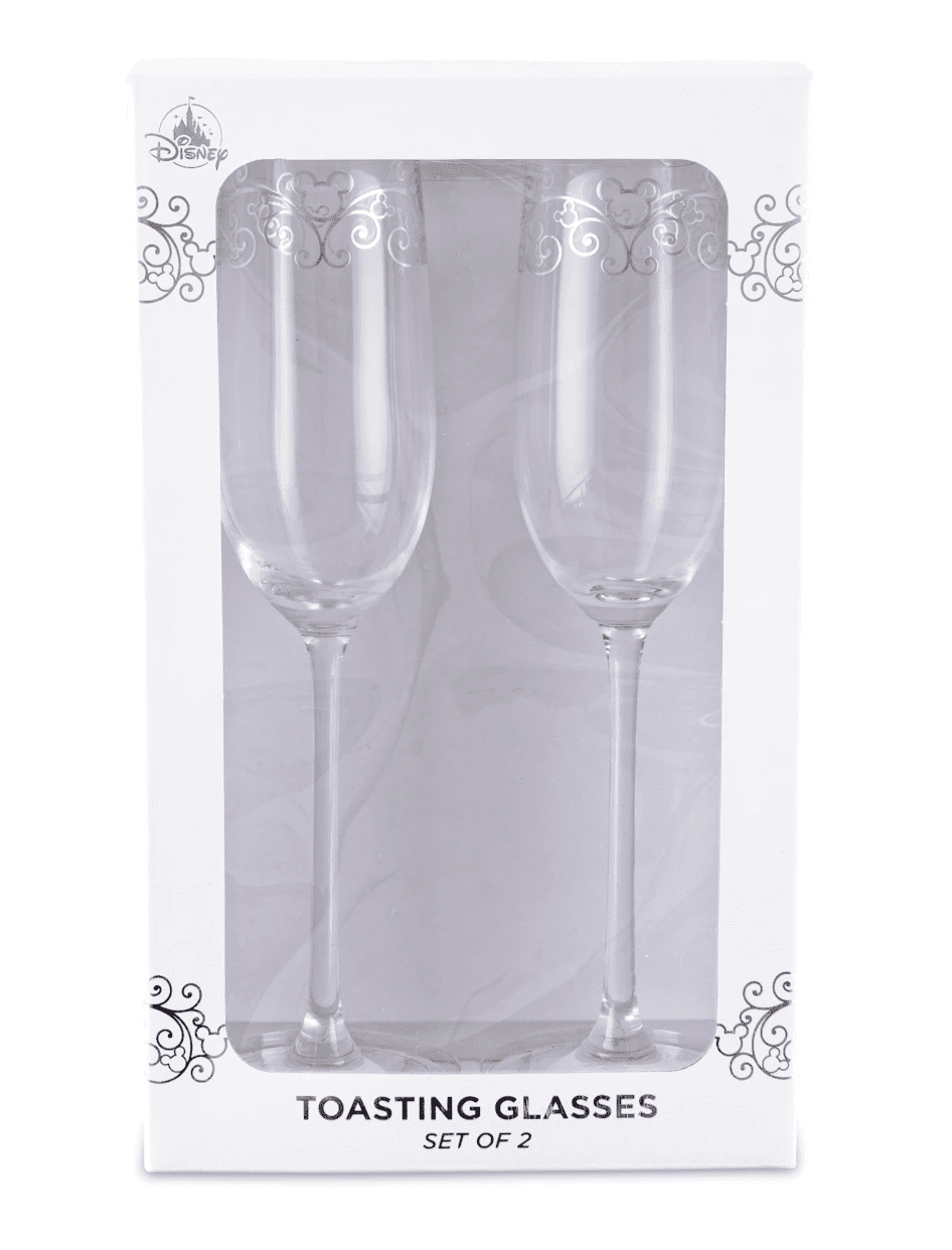 Disney His Hers Mickey & Minnie Champagne Flutes 