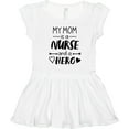 thumbnail image 3 of Inktastic My Mom is a Nurse and a Hero Girls Toddler Dress, 3 of 5