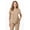 TAN, variant on - Women's V-Neck Tan Scrub Top - Comfortable Workwear - S