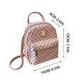 thumbnail image 2 of Korean Fashion Mini Backpack, Lightweight PU Leather Bookbag for School, Trendy Small Daypack for Students, 2 of 7