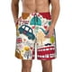 thumbnail image 1 of Fotbe London Symbols Trajes de Baño Estampados para Hombre, Shorts de Verano de Secado Rápido, Ropa de Playa, Bañadores-Small, 1 of 6