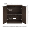 thumbnail image 5 of Evelyn&Zoe Modern/Contemporary 28" Wide Alder Brown Accent Cabinet, 5 of 7