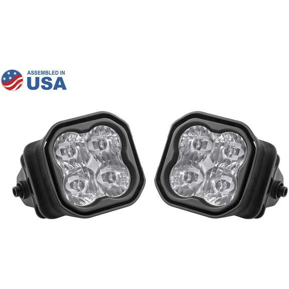 Diode Dynamics DD6241 3" Type F2 SS3 Fog Light Kit 3000 Lumens White SAE Driving Fits select: 2015-2020 FORD F150, 2017-2022 FORD F250