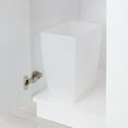 thumbnail image 2 of iDesign Spa Mono Rectangle Wastebasket Garbage Can, Frost, 2.5 gallon, 2 of 6