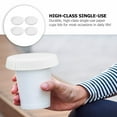 thumbnail image 7 of IBASETOY 50Pcs White Disposable Cup Lids Paper Covers for Drinks Made of Durable Paper for Everyday Use, 7 of 7