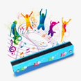 thumbnail image 4 of Harmonica Musical Instrument Wooden Cartoon Printing Double Rows 16 Holes For Kids Children Music Lover, 4 of 9