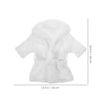thumbnail image 4 of 1 Set of Newborn Photography Prop Lovely Small Bathrobe For Baby Toddlers Bath Towel Outfit Supple Coral Fleece Bath Towel For Baby Girl With Accessor, 4 of 4