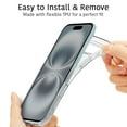 thumbnail image 3 of CoverON For Apple iPhone 17 Air Phone Case, Flexible Slim Lightweight TPU Minimal Cover, Clear, 3 of 8