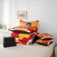 thumbnail image 4 of Erosebridal Kids Sports Bedding Full Size 7pcs, Lightweight, Red, Pittsburgh, 4 of 5