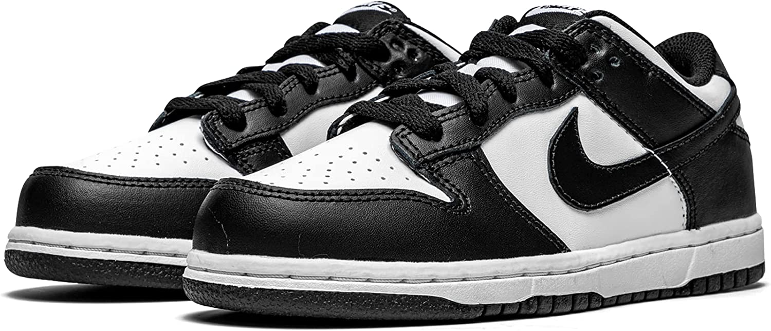 Nike Toddler's Dunk Low 'Panda' Shoes, White/Black-White