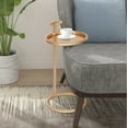thumbnail image 3 of Abble Dia 12"  Round Soft Gold Metal C Table, 3 of 6