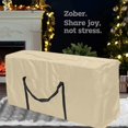 thumbnail image 5 of SMKE Christmas Tree Storage Bag,210D Oxfords Cloth Home Organizer,Beige Festive Storage Bag,Double Zipper Xmas Tree Container,Reinforced Handle Protects Long-Term Holiday Decor Keeper 48", 5 of 9