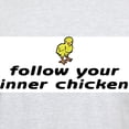 thumbnail image 3 of CafePress - Follow Your Inner Chicken Light T Shirt - Men's Classic Graphic T-Shirt, 3 of 4