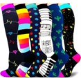 thumbnail image 1 of Calcetines de compresión para mujeres y hombres Circulación 6 pares-set12-L XL Sailing Electrónica, 1 of 5