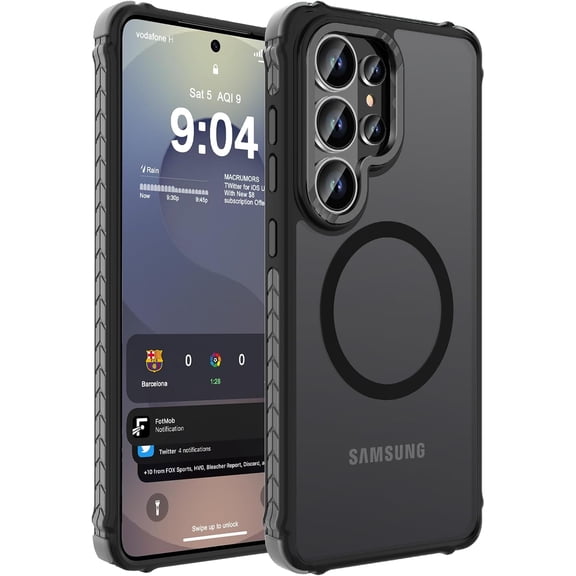 REQO Strong Magnetic Case for Samsung Galaxy S26 Ultra 6.9-Inch,[Compatible with Magsafe][Military Grade Drop Protection] Translucent Matte Shockproof Protective Phone Cover