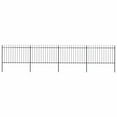 thumbnail image 4 of vidaXL Garden Fence Spear Top Steel Outdoor Panels Barrier Border Multi Sizes, 4 of 50