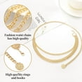thumbnail image 3 of ZheElen Versatile Chain Belt For Women Wide Application Shirts Gowns And Parties 1Set, 3 of 6