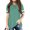 Lake Green, variant on Stripe Sleeve Children Summer T-Shirt Kids Girls Casual O-Neck Tops