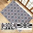 thumbnail image 5 of Washable Area Rug for Living Room, 9'x12' Moroccan Tile Geometric Non-Slip indoor Rug, Soft Low Pile & Stain Resistant Carpet for Bedroom, Dinning Room, 5 of 8