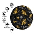 thumbnail image 4 of Pofeuu Hohey Bee Golden Embroidery Print Spare Tire Wheel Cover for Car Truck SUV Camper Universal Fit Spare Tire Cover RV Spare Tire Covers-14 inch, 4 of 6