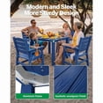 thumbnail image 5 of WINSOON 5-Piece HIPS All Weather Outdoor Patio Dining Sets, 1-Table 4-Chairs, Sturdy Frame & Easy to Install for Family Use,Navy, 5 of 9
