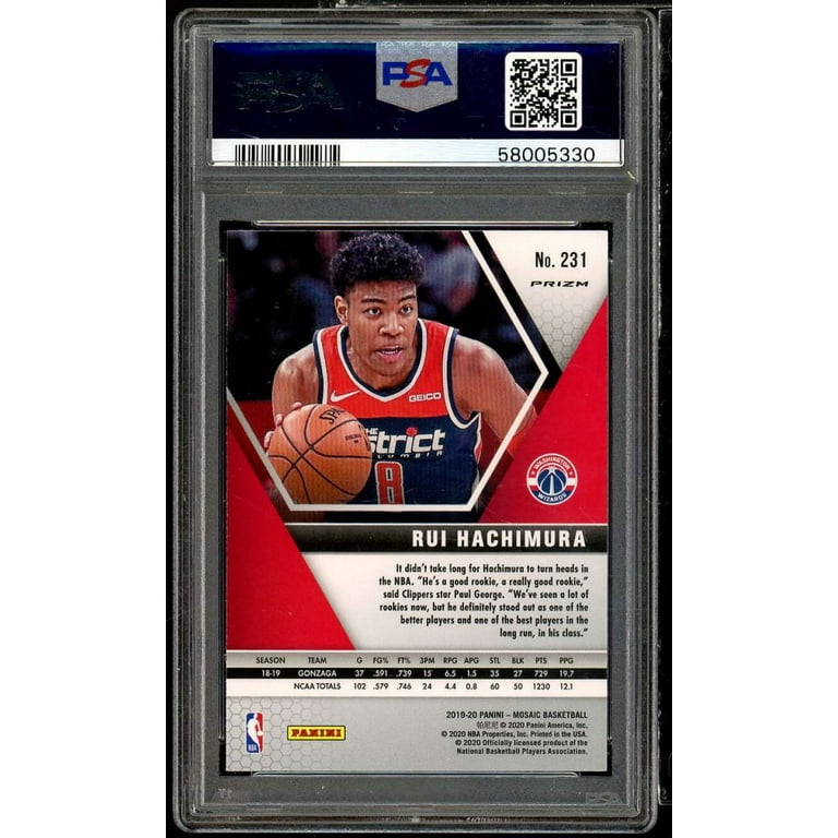 Rui Hachimura Rookie Card 2019-20 Panini Mosaic Reactive
