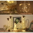 thumbnail image 1 of 1/6 piezas de cadena de luces solares con corcho para botellas de vino, 20 luces LED, 1 of 11