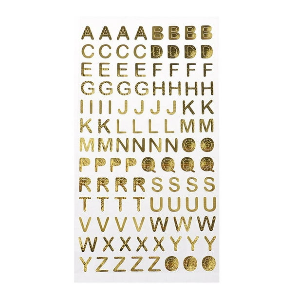 Gold alphabet and letters / Numbers , Letter 
