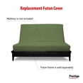 thumbnail image 3 of Premium Cotton/Polyester Futon Cover by Prestige Furnishings - Solid Collection - Solid Olive Green - Loveseat Size (54" x 54"), 3 of 6