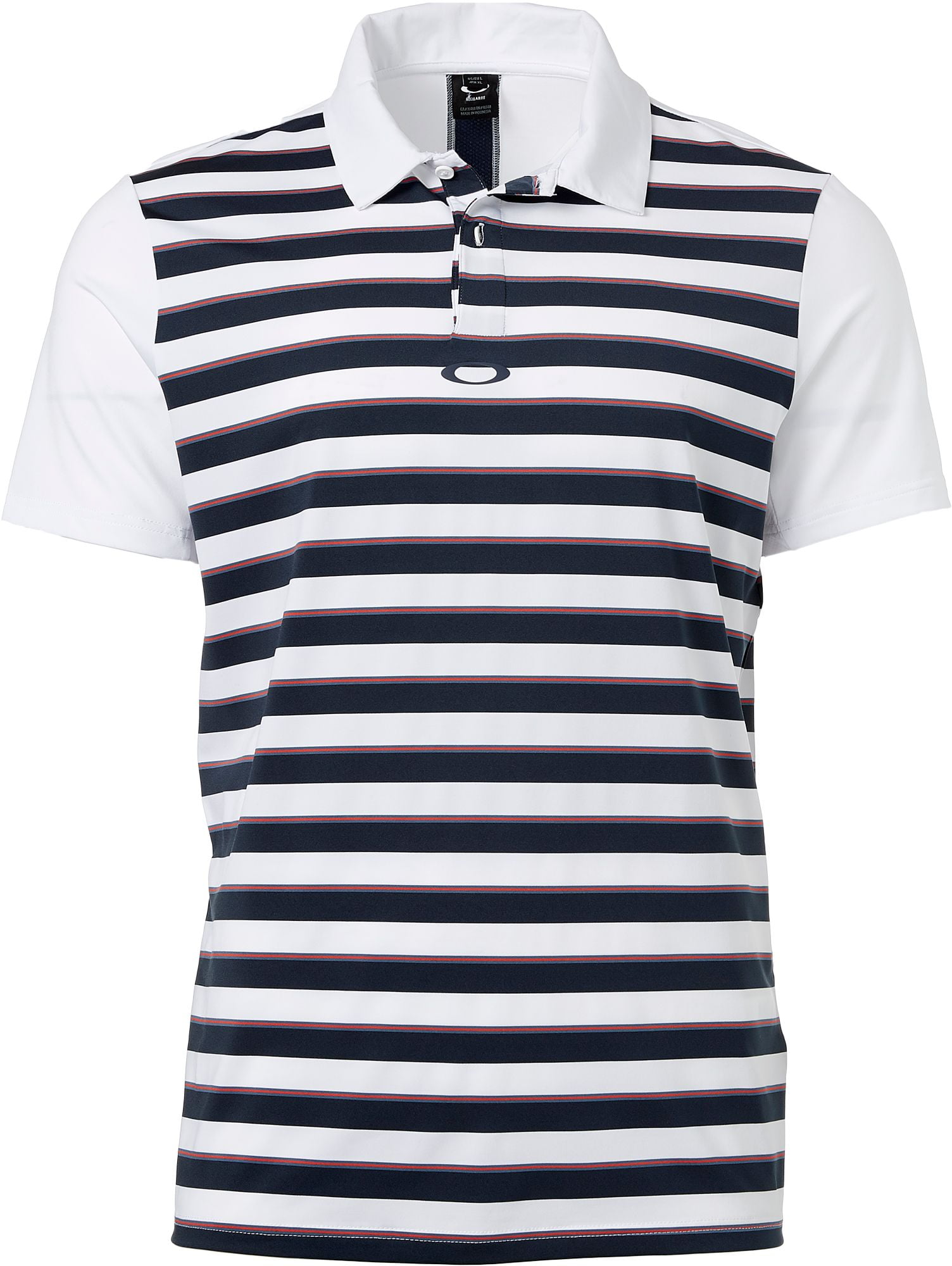 Oakley Men's Horizontal Stripe Golf Polo