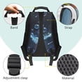 thumbnail image 4 of Pzuqiu Blue Axolotl Print 17 Inch Kids Backpack for Boys Girls Ages 6-18 K-12 Students Breathable Large Capacity Elementary School Backpack for Back to School Travel Supplies, 4 of 7