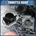 thumbnail image 2 of Unique Bargains 1 Pcs Universal 80mm/3.15" Silver Tone Black Aluminum Alloy Car Throttle Body Assembly, 2 of 6