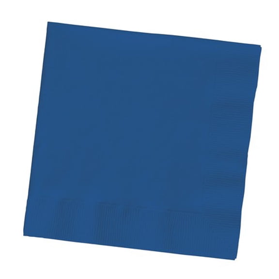 Party Central Club Pack of 500 Navy Blue Premium 3-Ply Disposable Beverage Napkins 5"