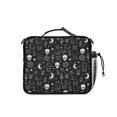 thumbnail image 3 of Cat and Skull Gothic Pattern Insulated Lunch Bag with Shoulder Strap and Bottle Holder,Bento School Lunch Bag Box,11x9.5x3.5 Inches, 3 of 5