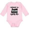 thumbnail image 3 of Inktastic Someone in Oregon Loves Me Boys or Girls Long Sleeve Baby Bodysuit, 3 of 5