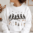 thumbnail image 4 of Halloween Raven Shirt, Gothic Crow Sweatshirt, Spooky Birds on Branch Hoodie and T-Shirt, Vintage Witchy Fall Gift for Halloween Lovers, 4 of 9