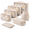 Cream-8 Set, variant on 6 Set Packing Cubes Luggorganizers For Travel Accessories-beige