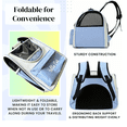 thumbnail image 4 of Mochila Para Mascotas Portátil Bolsa Viaje Para Gatos Perros Xtellar rosa, 4 of 4