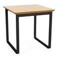thumbnail image 1 of Gansett Table d'Appoint en Acier pour Réception et Salle d'Attente / Acier Noir / Naturel, 1 of 7