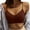 Red, variant on Women Padded Bralettes Sports Bras 6-Pack - Polyester-Cotton Blend, V Neck, Removable Pads - Size M-XL