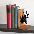 thumbnail image 5 of Elegant Deer Head Bookends Wooden Desktop Ornament For Home And Bookshelf Decoration 2PCS, 5 of 5