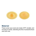 thumbnail image 4 of Screw Cap Covers, 80 Pack 11.8x3.3mm Plastic Screw Decoration Cover, Light Orange, 4 of 5