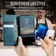 thumbnail image 4 of Funda tipo cartera para Samsung Galaxy S25 Edge, de piel, con tarjetero, soporte, cierre magnético y bloqueo RFID. TPU a prueba de golpes, compatible con S25 Edge, 4 of 8