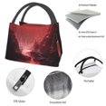 thumbnail image 4 of Vsdgher Sacs Isothermes Imprimé Lave Lune Rouge, Sac Isotherme pour Aliments Chauds Ou Froids, 4 of 6